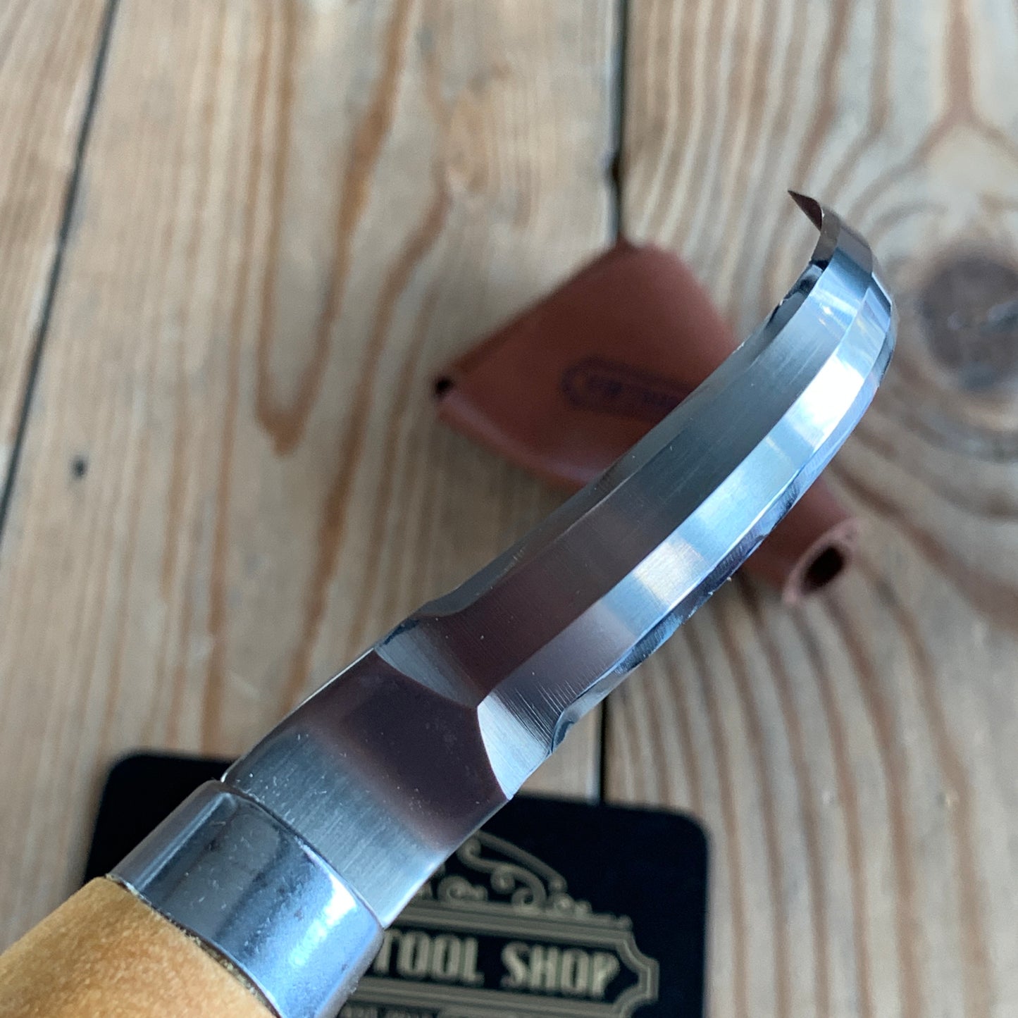 M163 NEW Swedish MORA DOUBLE edge shallow HOOK Carving KNIFE