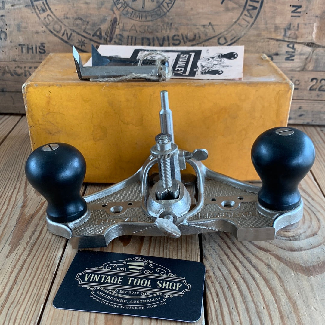 SOLD T9505 Vintage STANLEY England  No. 71 Router PLANE IOB