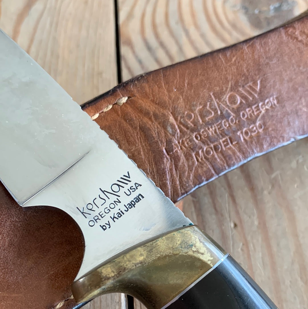 SOLD K22 Vintage KERSHAW USA No.1030 Elk Hunter KNIFE