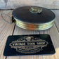 SOLD Vintage ENGLISH linen 78 foot measuring TAPE with LEATHER CASE T3640