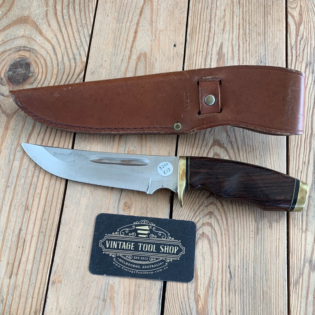 SOLD K17 Vintage HUNTING KNIFE with Rosewood handle