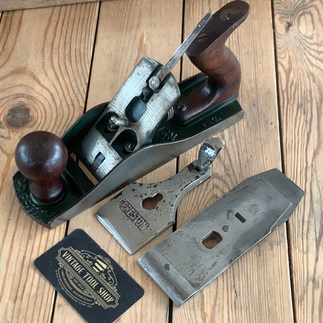 SOLD T9876 RARE Vintage EDWARD PRESTON No.14 1/2 Smoothing PLANE