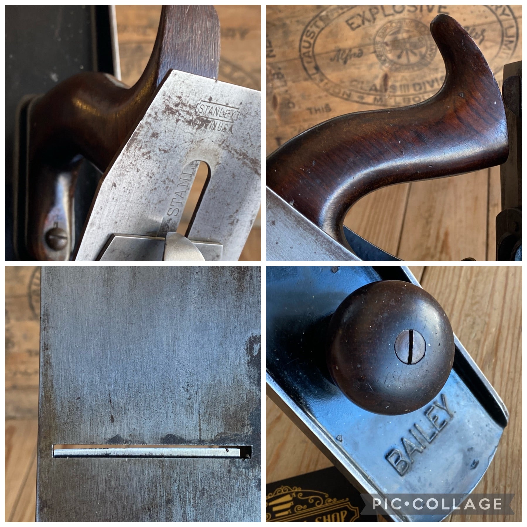 SOLD Vintage STANLEY USA No.7 Type 11 jointer PLANE Rosewood