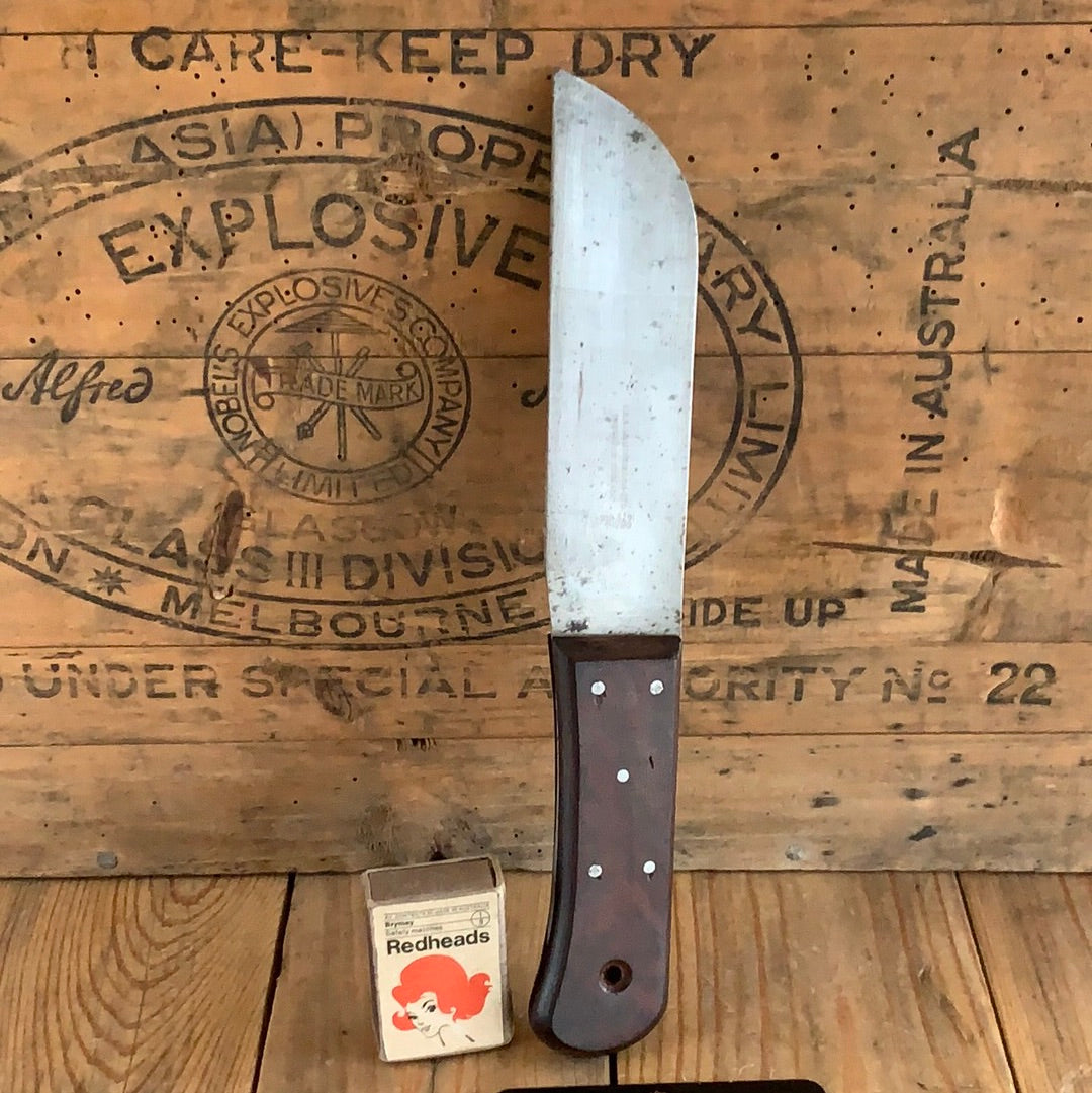 SOLD Vintage HOPKINSON Sheffield Military knife FALKLANDS WAR DD 1980 Rosewood handle T8460