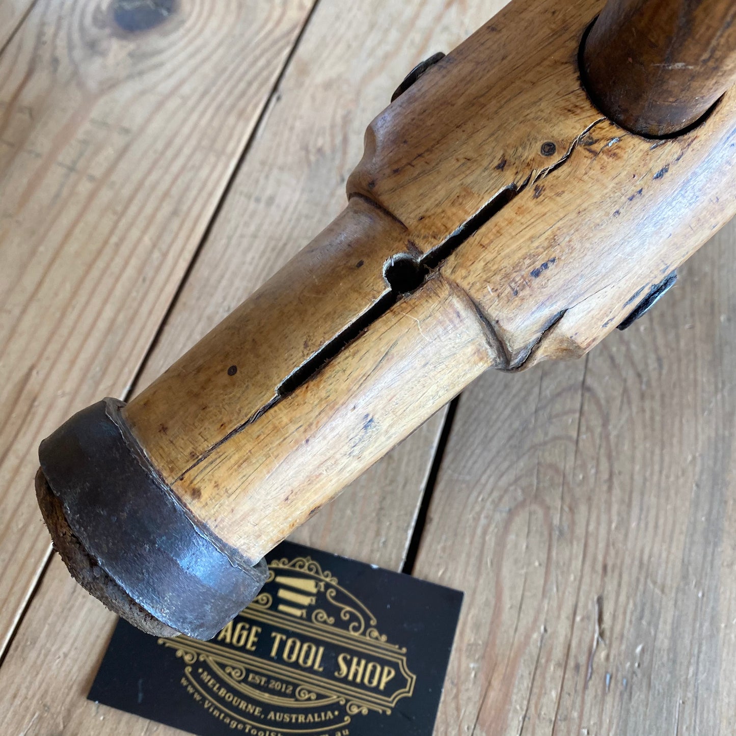SOLD Antique CAULKING MALLET shipwright tool T7568