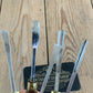 SOLD T10050 Vintage set of 5x Carving CHISELS