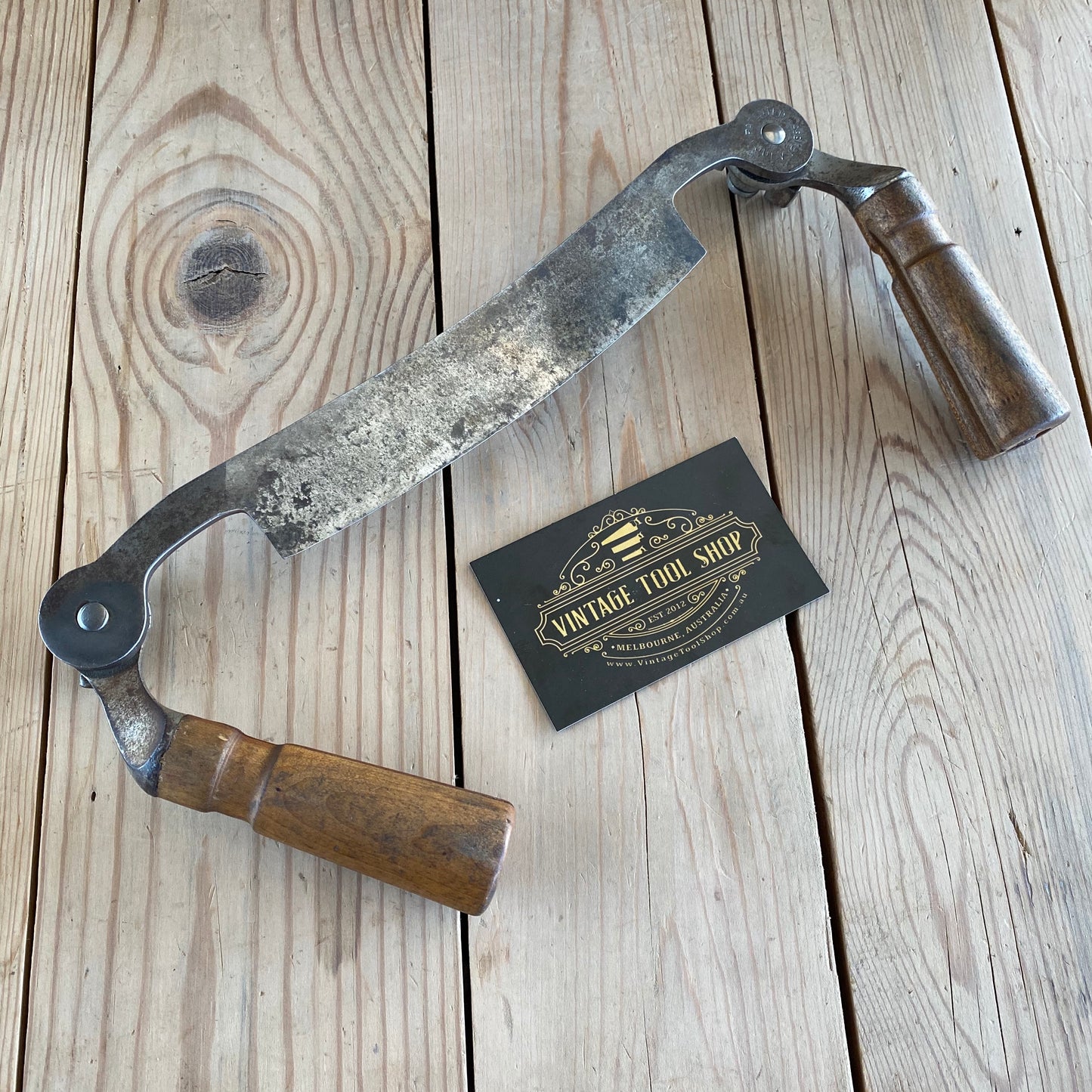 SOLD Vintage WILKINSON USA wood shaving DRAWKNIFE T6917