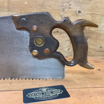 SOLD S364 Vintage SHARP! Premium Quality HENRY DISSTON & SONS 1880s D8 RIP SAW