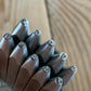 SOLD T3987 Vintage set of 10 IMPERIAL England TINY steel NUMBER PUNCHES metal jewellery leather marking stamps tools