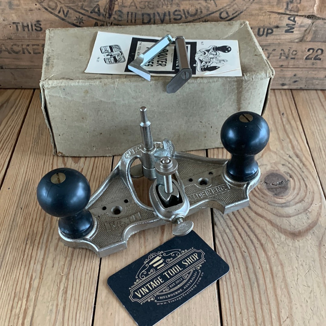 SOLD N137 Vintage STANLEY England No. 71 Router PLANE IOB