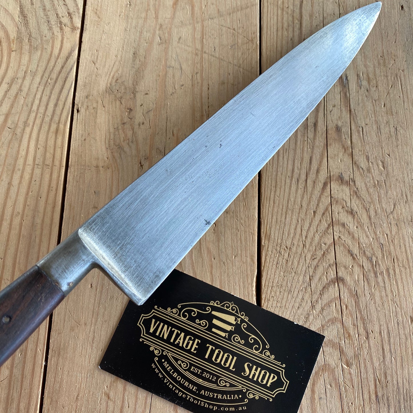 SOLD Vintage French Carbon Steel CHEFS KNIFE T6757